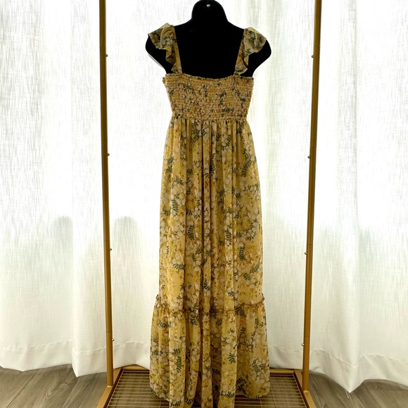 PinkBlush Floral Smocked Maternity Dress - Picture 5 of 6